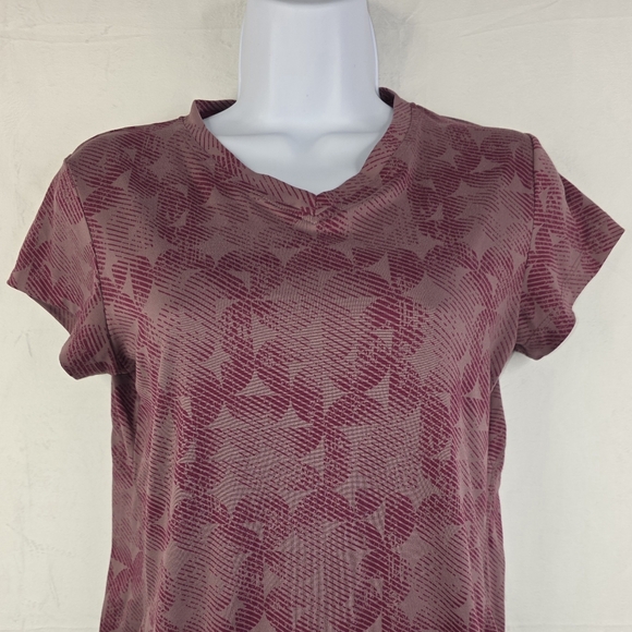Asics Women's Athletic Short Sleeve T-Shirt Maroon Size Small BV-2475 - Picture 2 of 10